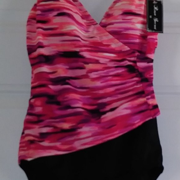 Rosa Secret Swimsuit,  Color black, and pink, Size M. - Picture 3 of 6